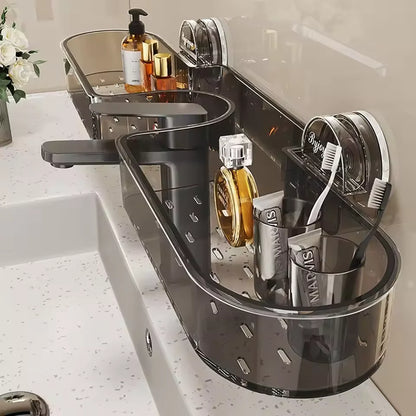 Corner Bathroom Storage Rack with Suction Cups