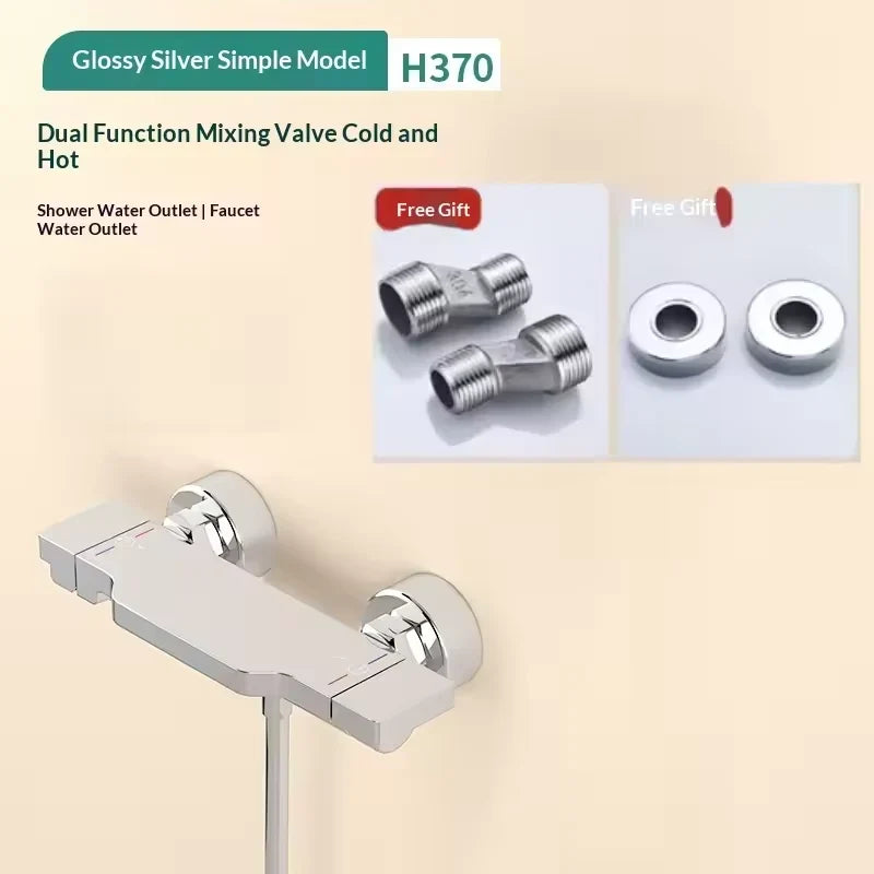 Solid Brass Triple Handle Tub Shower Faucet